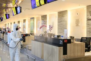 Penerapan prokes di Bandara Internasiinal I Gusti Ngurah Rai